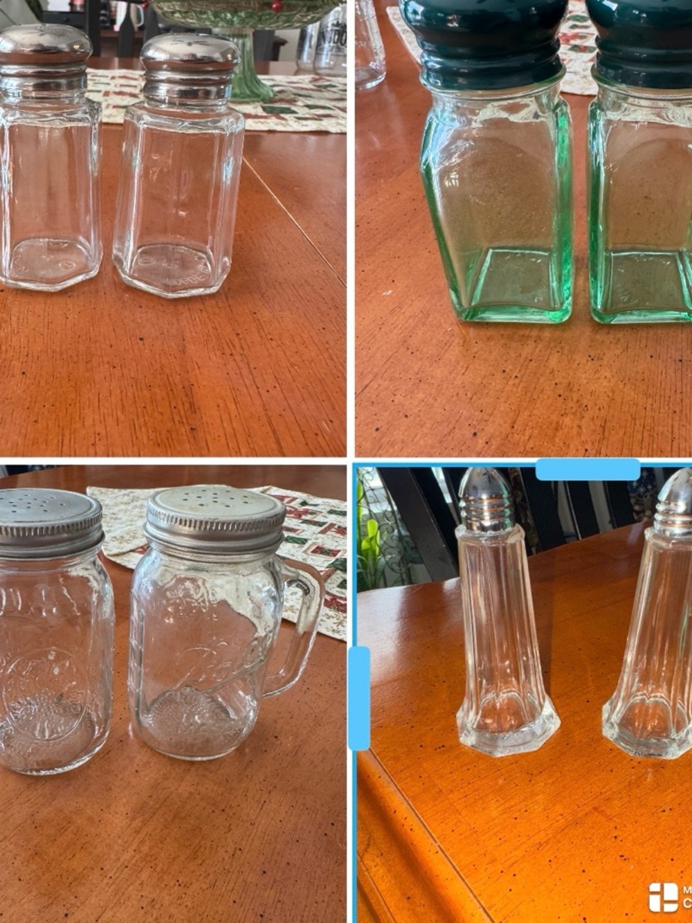 4 sets of pre-owned salt & pepper shakers. 
They are all good condition.